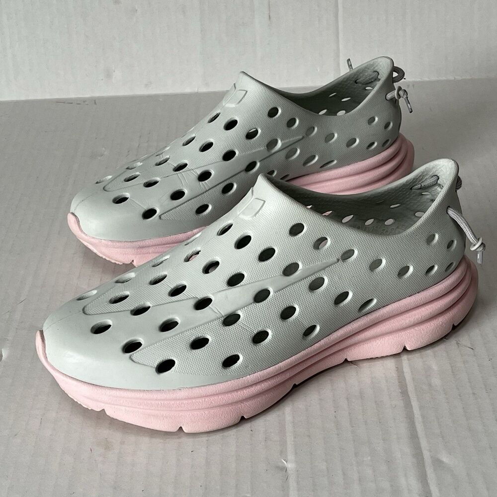 Kane Revive Recovery Shoes Unisex W9 M7 Gray Pink Active Vented Rubber Waterproo